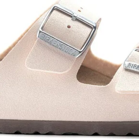 new Birkenstock Arizona Birko-Flor Double Strap Sandals in Light Rose - Picture 6 of 8